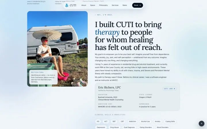 About — the therapist behind the practice
