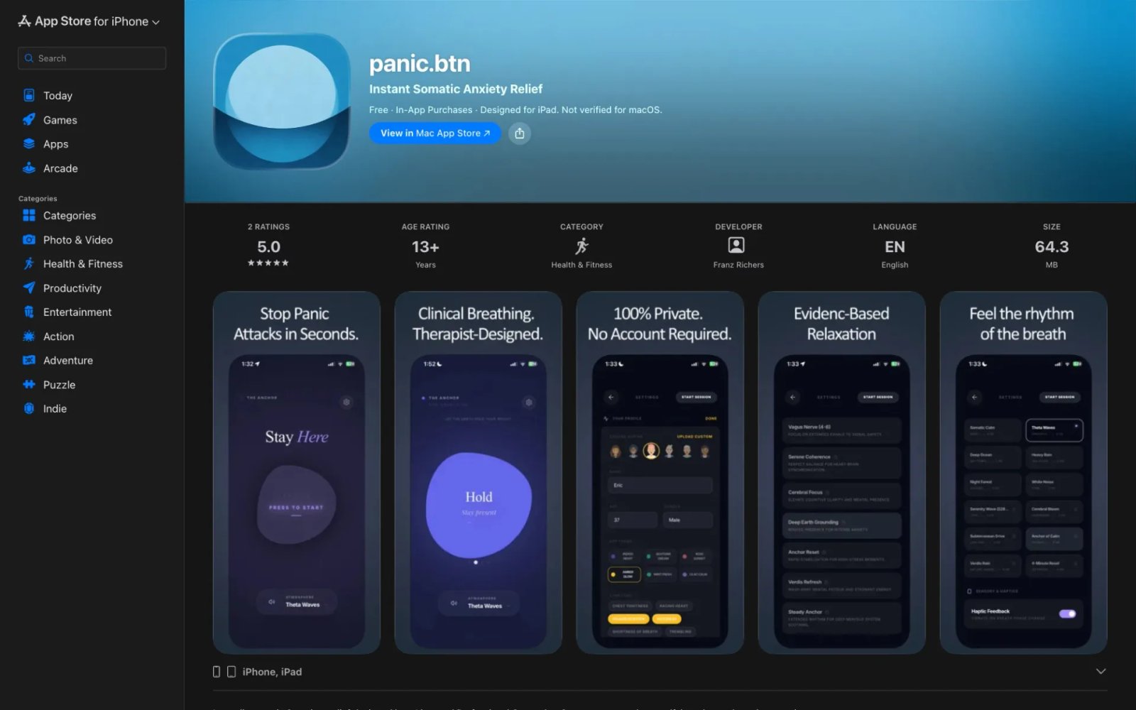 Panic BTN